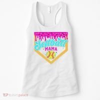 Softball Mama Drip Ice Cream Dripping Game Day Softball Mom Women's Tank Top thumb 0