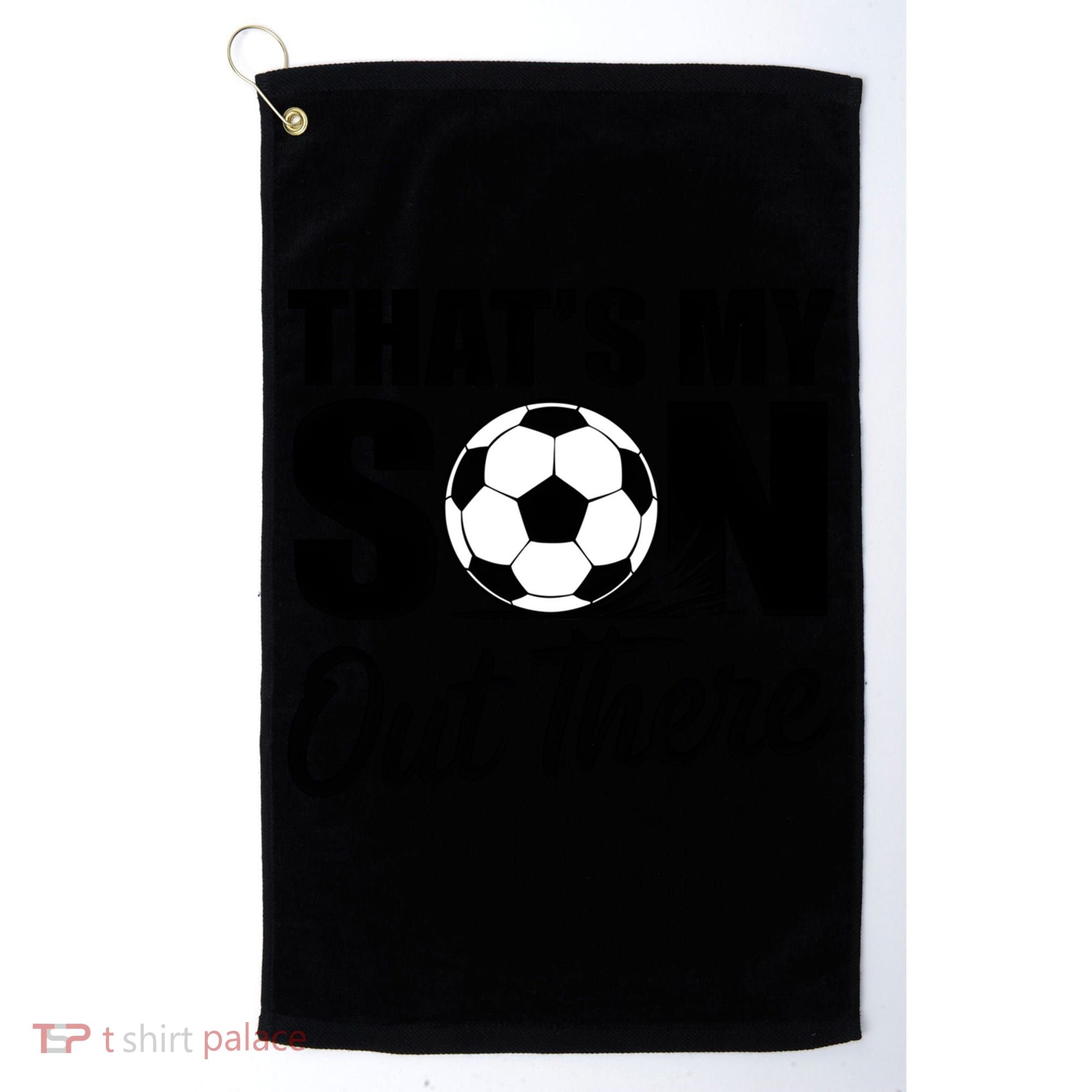 Soccer Mom Dad Proud Parent Game Day Gift Golf Towel
