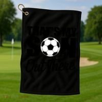 Soccer Mom Dad Proud Parent Game Day Gift Golf Towel thumb 1