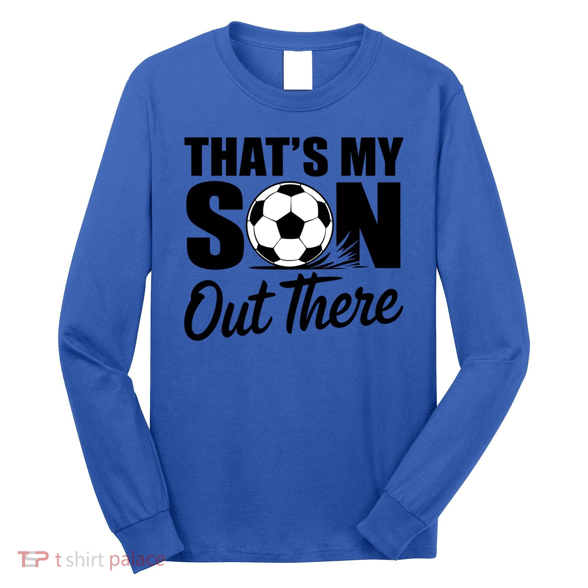 Soccer Mom Dad Proud Parent Game Day Gift Long Sleeve Shirt