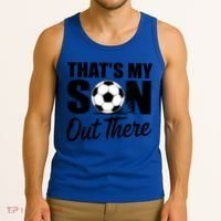 Soccer Mom Dad Proud Parent Game Day Gift Tank Top thumb 3