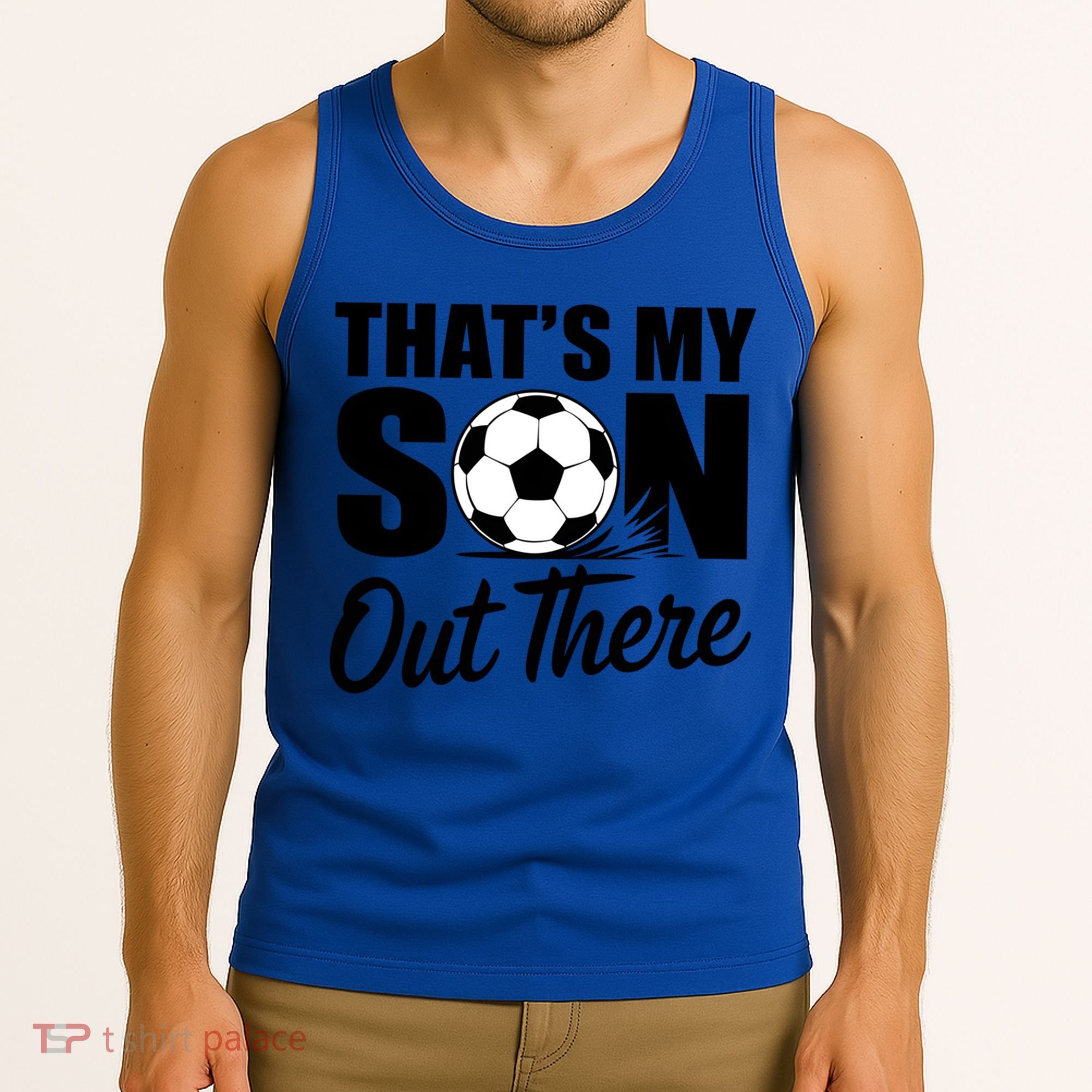 Soccer Mom Dad Proud Parent Game Day Gift Tank Top