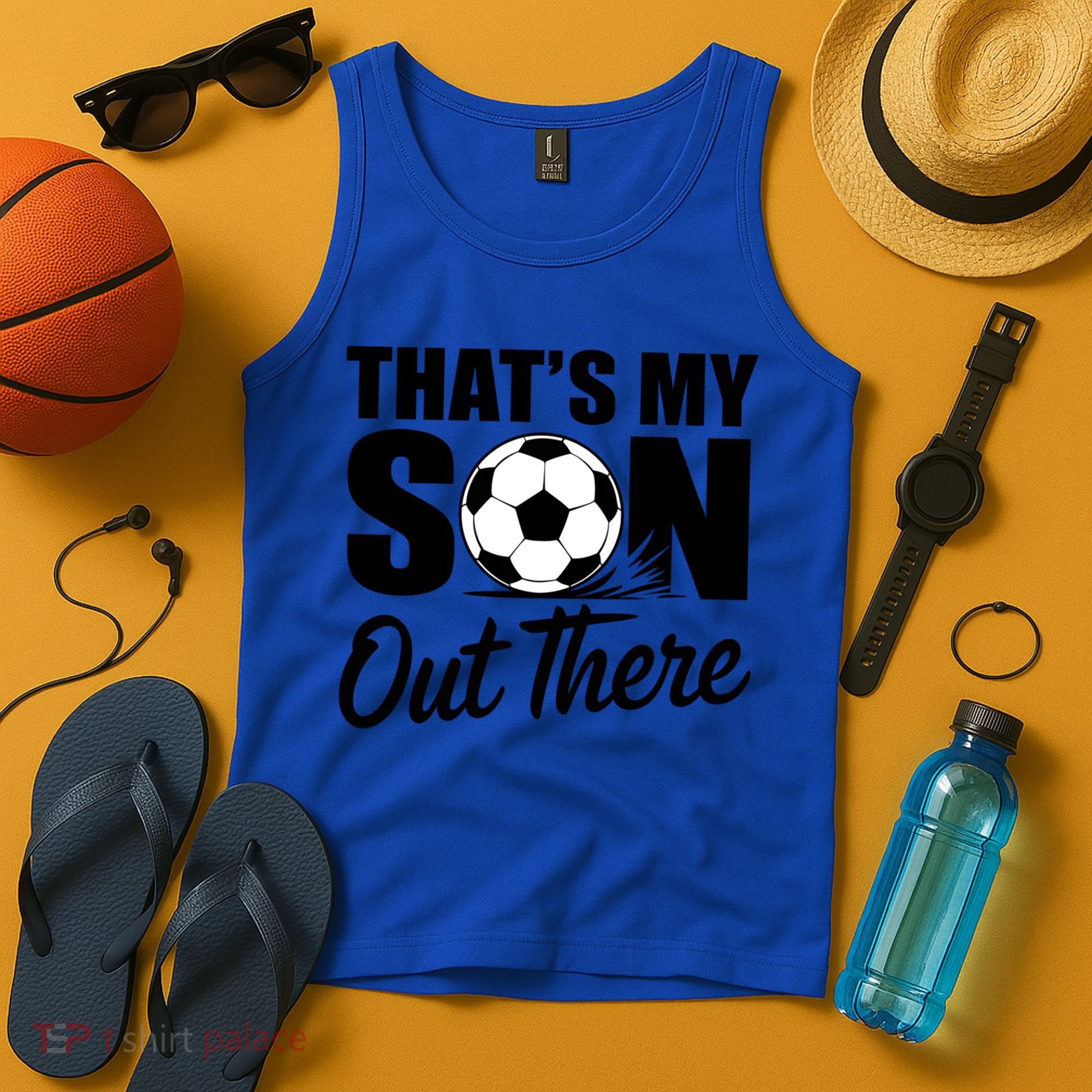 Soccer Mom Dad Proud Parent Game Day Gift Tank Top