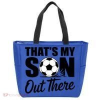 Soccer Mom Dad Proud Parent Game Day Gift Tote Bag thumb 0