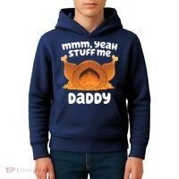 Stuff Me Daddy Funny Thanksgiving Turkey Kids Hoodie thumb 4