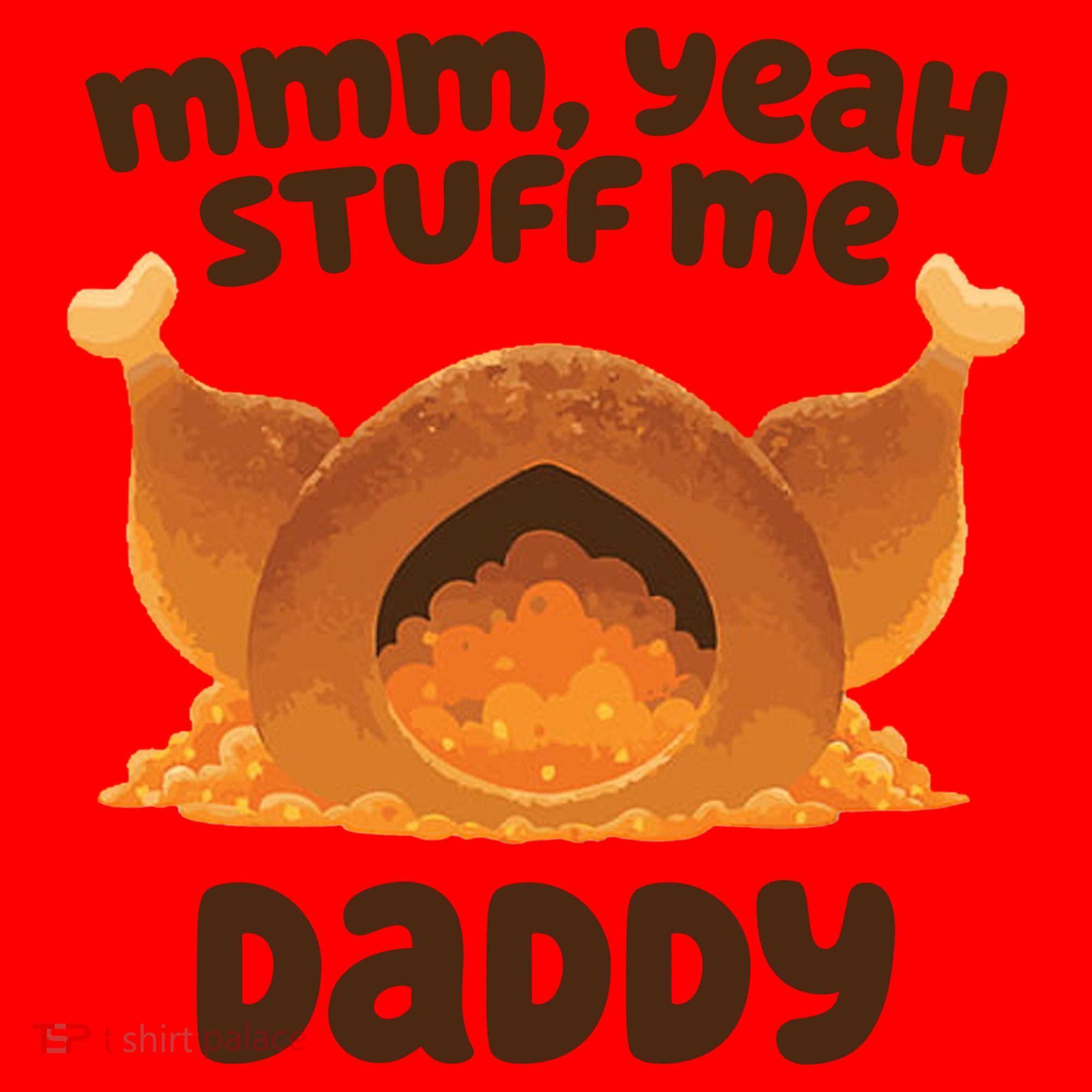 Stuff Me Daddy Funny Thanksgiving Turkey Santa Hat