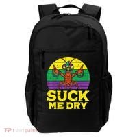 Suck Me Dry Crawfish Retro Mardi Gras Backpack thumb 0