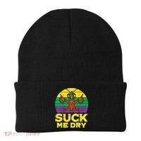 Suck Me Dry Crawfish Retro Mardi Gras Beanie thumb 0