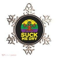 Suck Me Dry Crawfish Retro Mardi Gras Ornament thumb 0