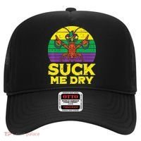 Suck Me Dry Crawfish Retro Mardi Gras Hat thumb 0