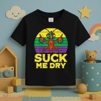 Suck Me Dry Crawfish Retro Mardi Gras Toddler T-Shirt thumb 3