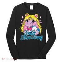 Sailor Moo Deng Funny Hippo Moo Deng Cute Long Sleeve Shirt thumb 0