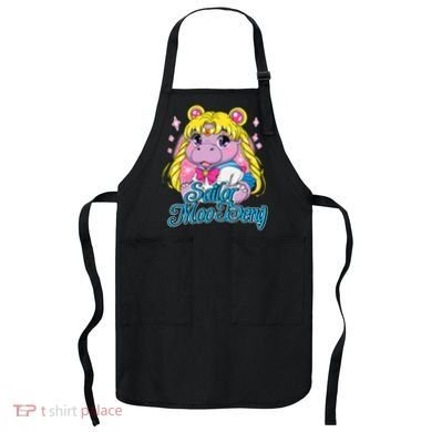 Sailor Moo Deng Funny Hippo Moo Deng Cute Apron