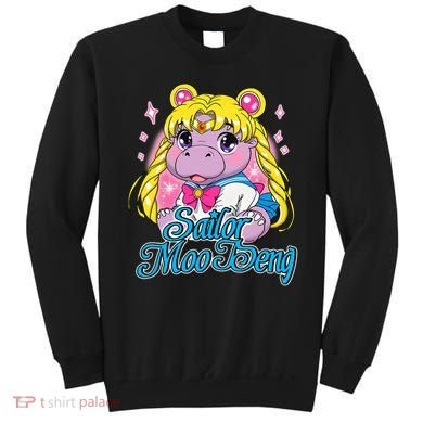 Sailor Moo Deng Funny Hippo Moo Deng Cute Sweatshirt