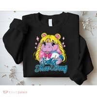 Sailor Moo Deng Funny Hippo Moo Deng Cute Sweatshirt thumb 2