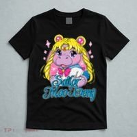 Sailor Moo Deng Funny Hippo Moo Deng Cute T-Shirt thumb 5