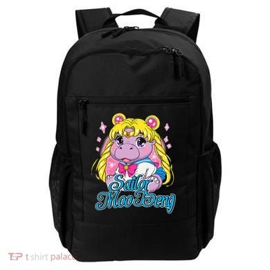 Sailor Moo Deng Funny Hippo Moo Deng Cute Backpack