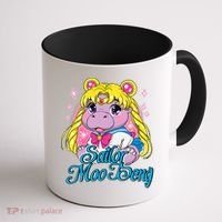Sailor Moo Deng Funny Hippo Moo Deng Cute Coffee Mug thumb 1