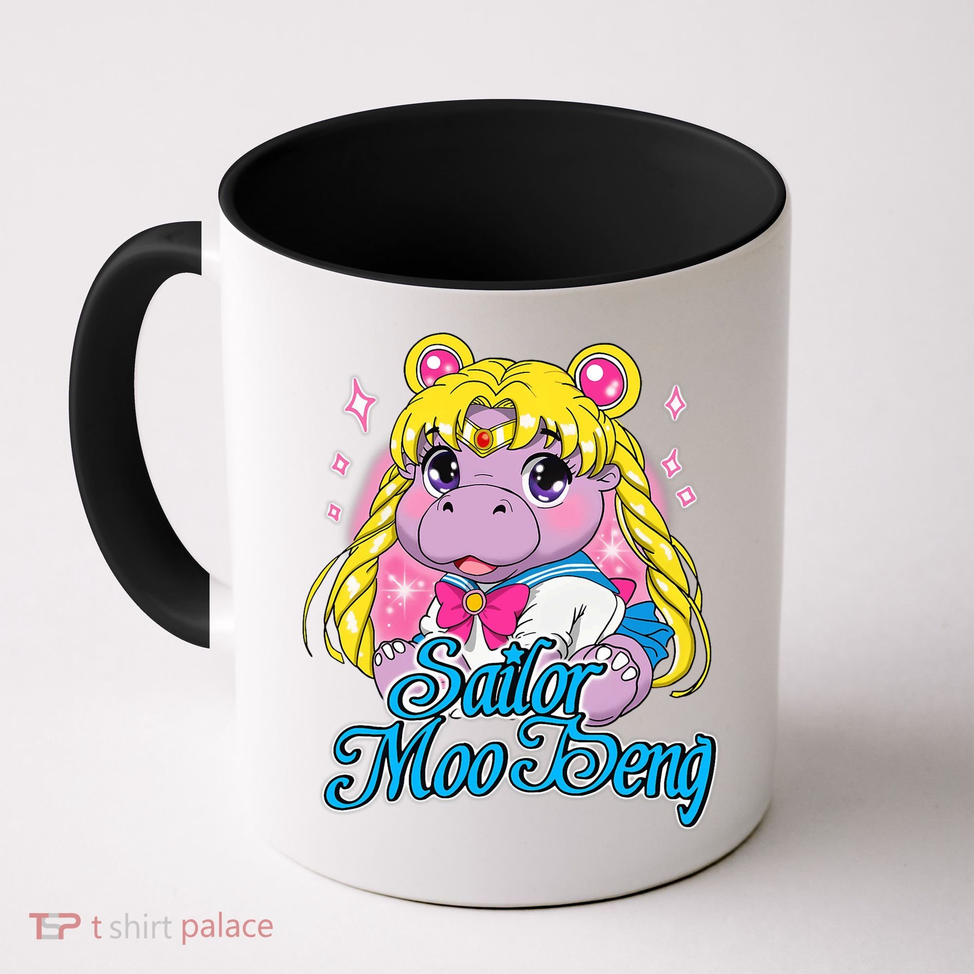 Sailor Moo Deng Funny Hippo Moo Deng Cute Coffee Mug