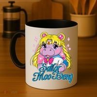 Sailor Moo Deng Funny Hippo Moo Deng Cute Coffee Mug thumb 4