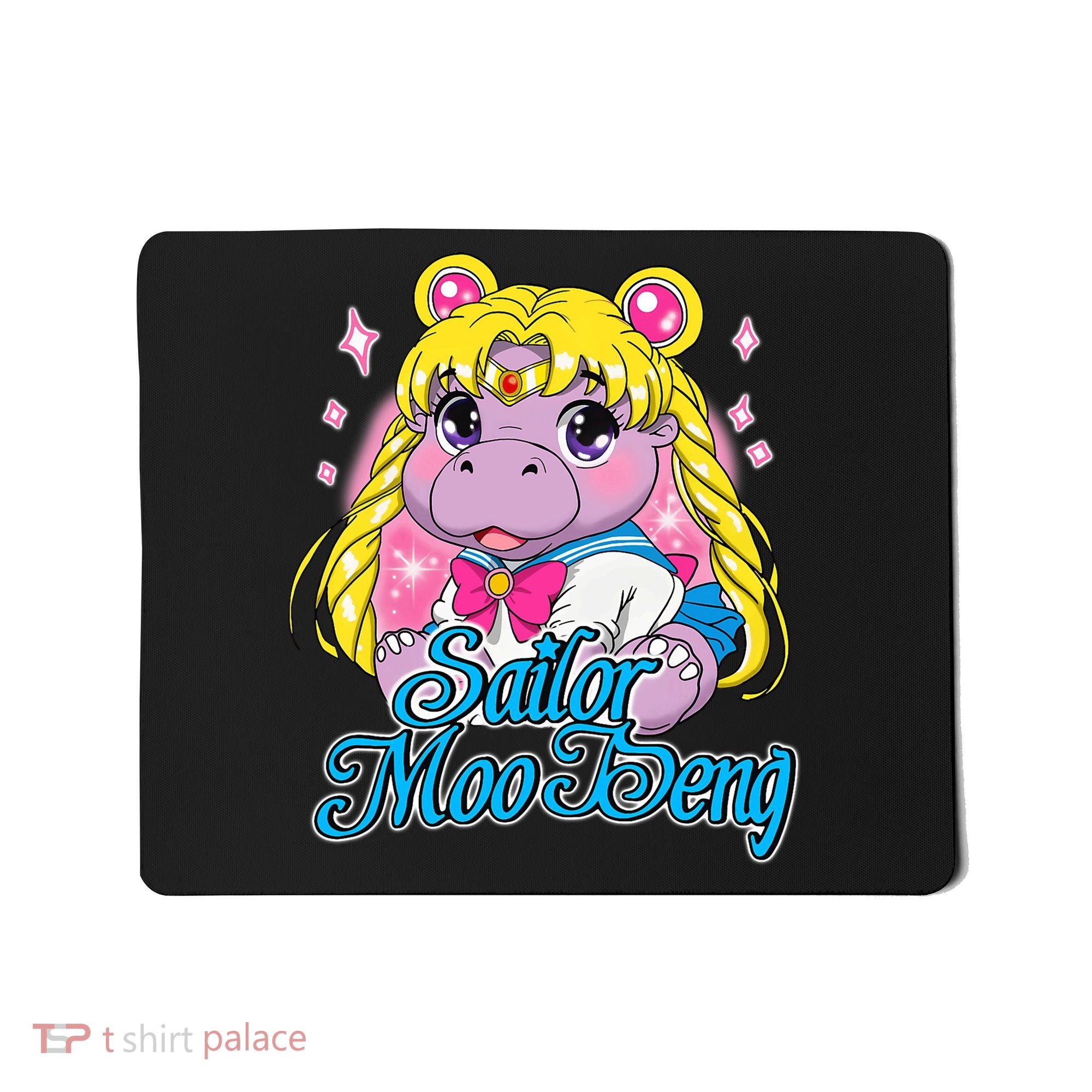 Sailor Moo Deng Funny Hippo Moo Deng Cute Mousepad