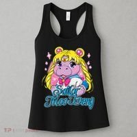 Sailor Moo Deng Funny Hippo Moo Deng Cute Women's Tank Top thumb 3