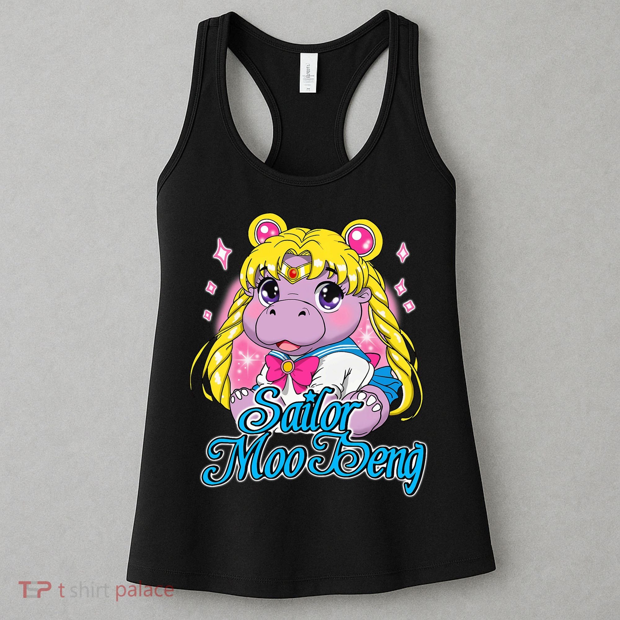 Sailor Moo Deng Funny Hippo Moo Deng Cute Women's Tank Top