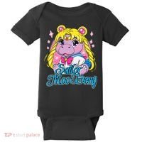Sailor Moo Deng Funny Hippo Moo Deng Cute Baby Bodysuit thumb 0