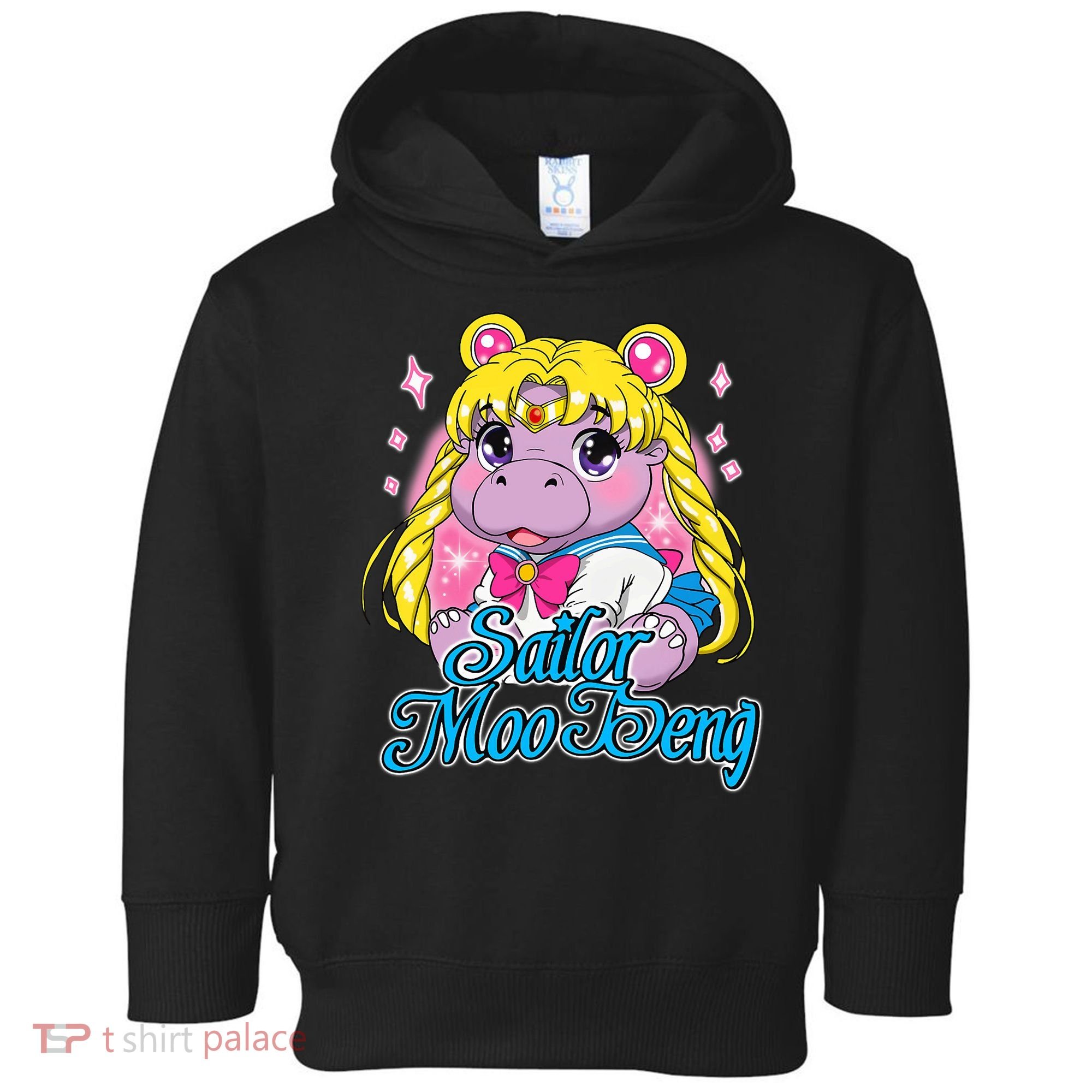 Sailor Moo Deng Funny Hippo Moo Deng Cute Toddler Hoodie
