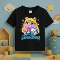 Sailor Moo Deng Funny Hippo Moo Deng Cute Toddler T-Shirt thumb 3