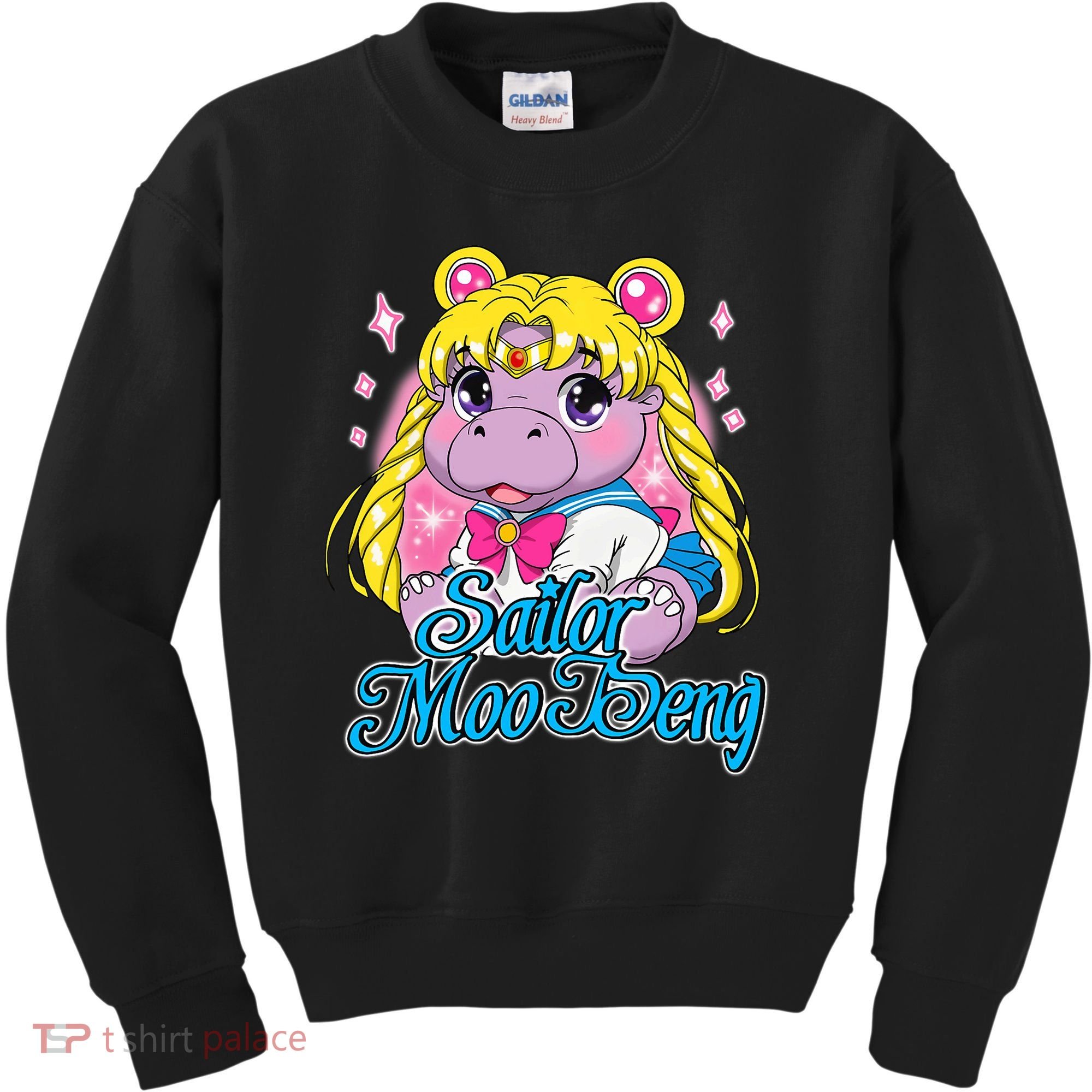 Sailor Moo Deng Funny Hippo Moo Deng Cute Kids Sweatshirt