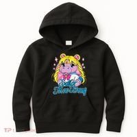Sailor Moo Deng Funny Hippo Moo Deng Cute Kids Hoodie thumb 0