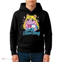 Sailor Moo Deng Funny Hippo Moo Deng Cute Kids Hoodie thumb 4