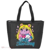 Sailor Moo Deng Funny Hippo Moo Deng Cute Tote Bag thumb 0