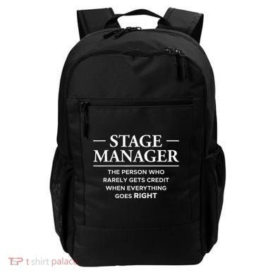 Stage Manager Definition Backstage Stage Crew Backpack