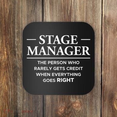 Stage Manager Definition Backstage Stage Crew Coaster