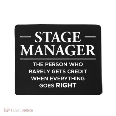 Stage Manager Definition Backstage Stage Crew Mousepad