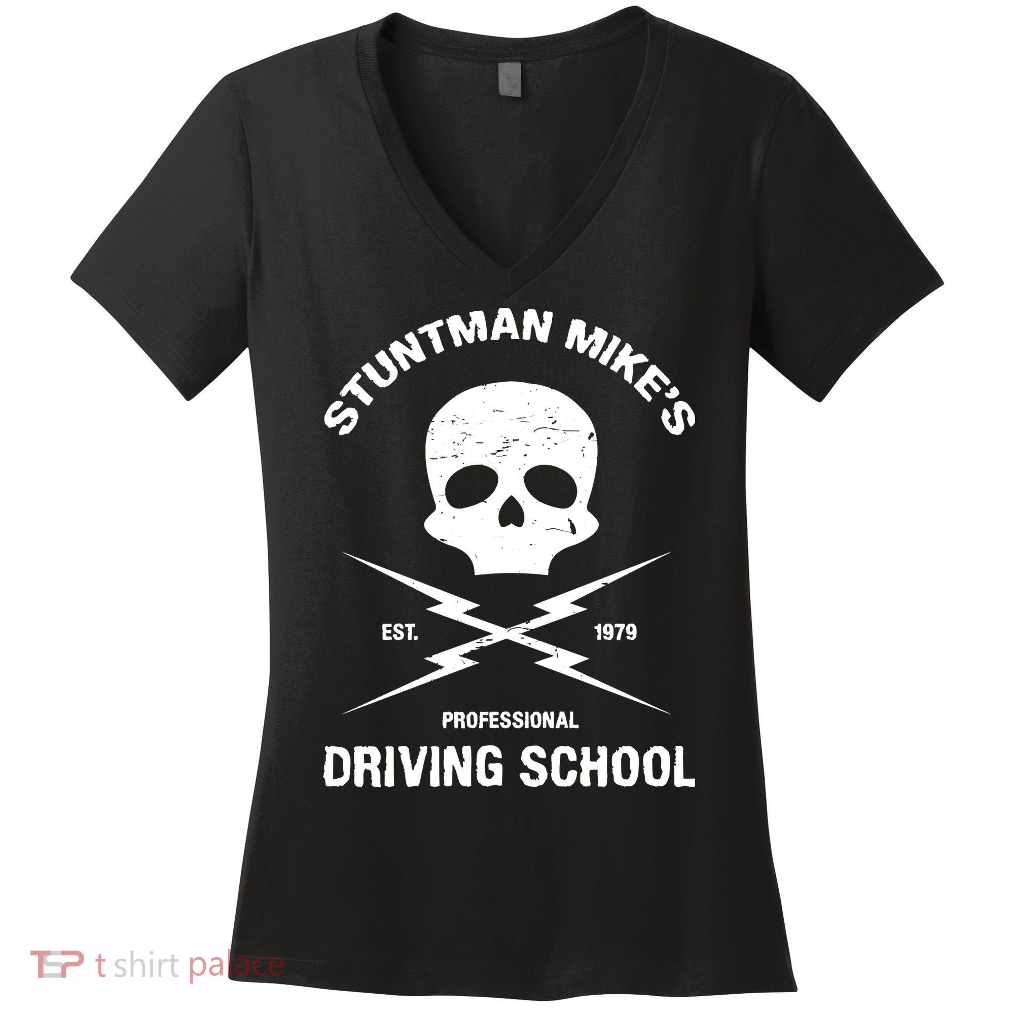 Stuntman Mike's Driving School Women's V-Neck T-Shirt