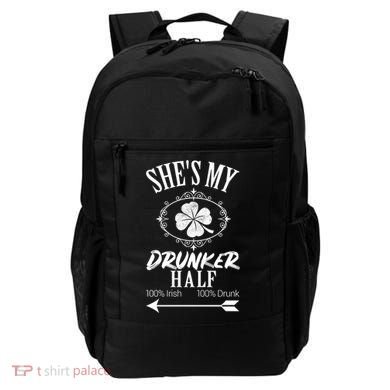 SheS My Drunker Half St Patricks Day Matching Couple Backpack