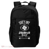 SheS My Drunker Half St Patricks Day Matching Couple Backpack thumb 0