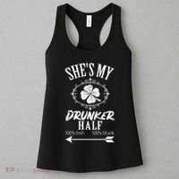 SheS My Drunker Half St Patricks Day Matching Couple Women's Tank Top thumb 3