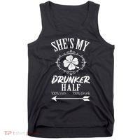 SheS My Drunker Half St Patricks Day Matching Couple Tank Top thumb 0