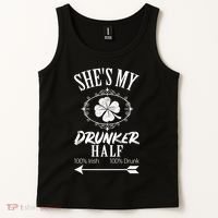 SheS My Drunker Half St Patricks Day Matching Couple Tank Top thumb 2