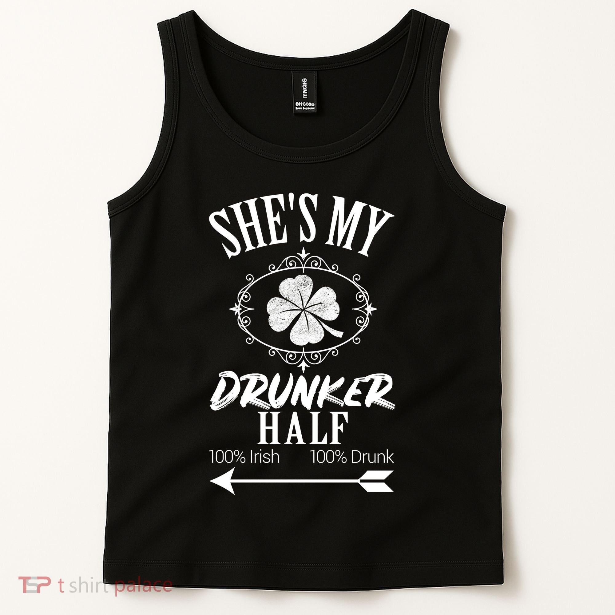 SheS My Drunker Half St Patricks Day Matching Couple Tank Top