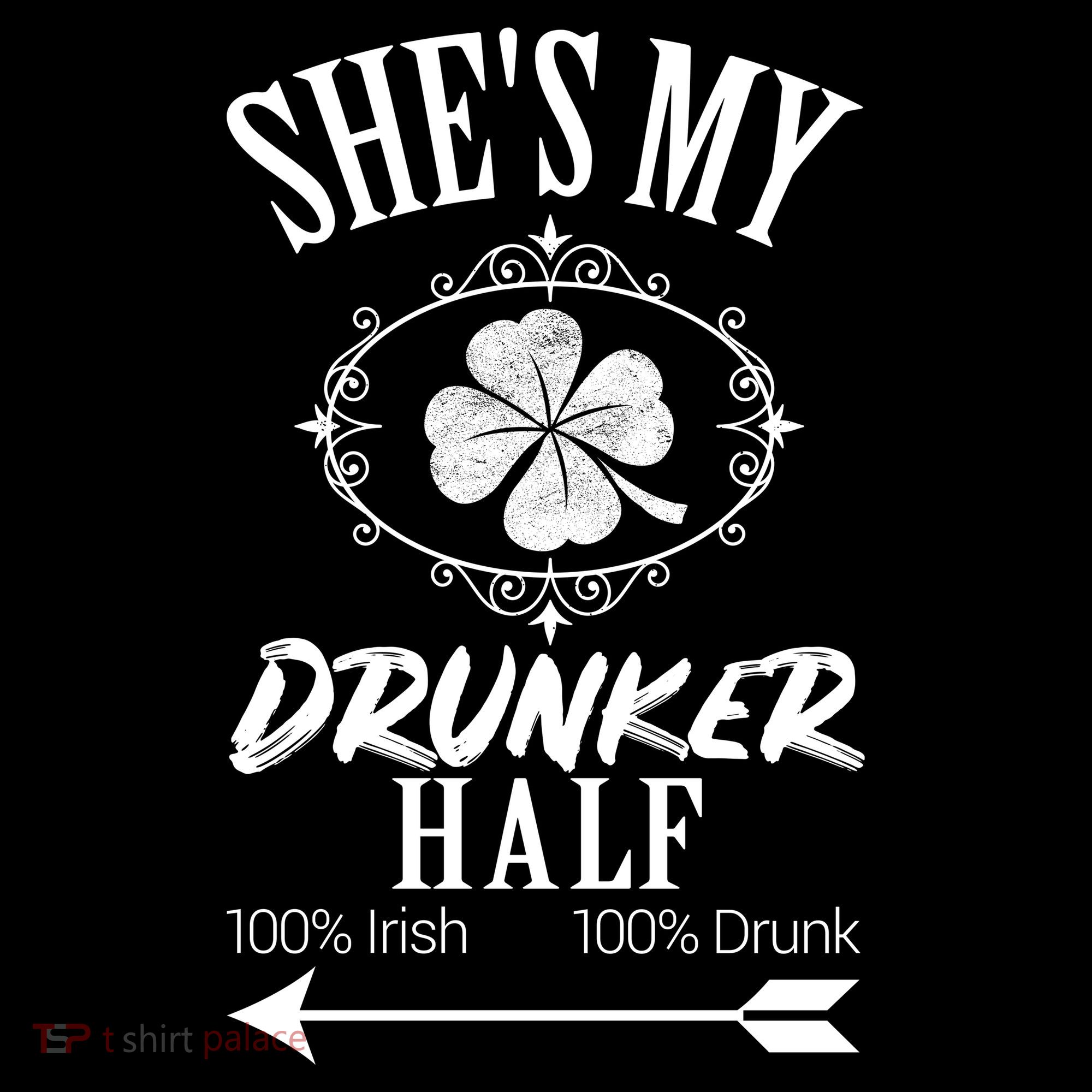 SheS My Drunker Half St Patricks Day Matching Couple Visor