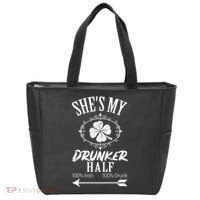 SheS My Drunker Half St Patricks Day Matching Couple Tote Bag thumb 0