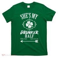 SheS My Drunker Half St Patricks Day Matching Couple T-Shirt thumb 0