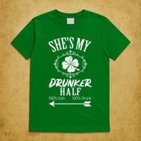 SheS My Drunker Half St Patricks Day Matching Couple T-Shirt thumb 5