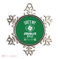 SheS My Drunker Half St Patricks Day Matching Couple Ornament thumb 0