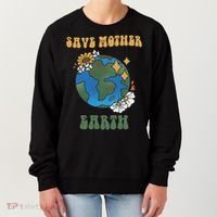 Save Mother Earth Retro Planet Floral Women's Sweatshirt thumb 0